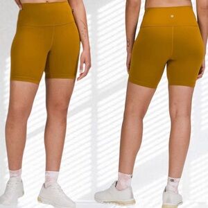 LULULEMON | WUNDER TRAIN HIGH RISE 6β SHORTS IN GOLD SPICE